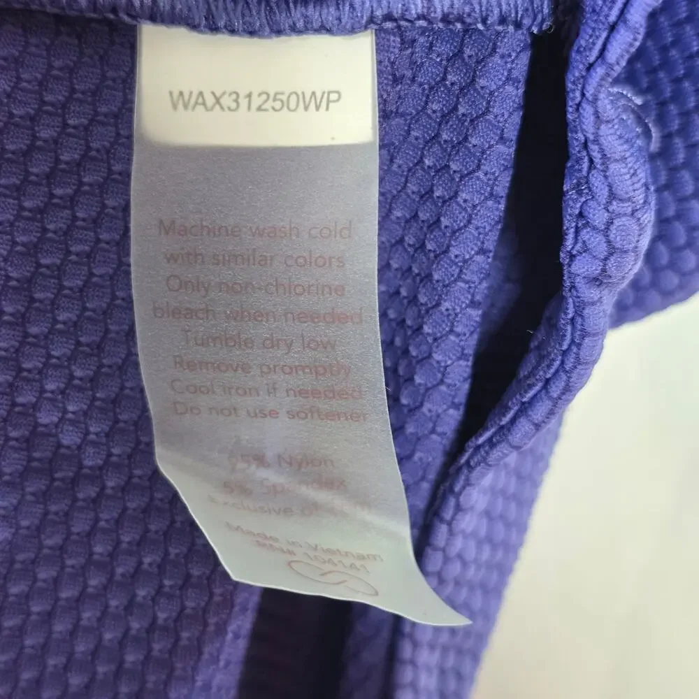 Calia by Carrie Underwood Bubble Mesh Athletic Purple Blue Tank Top Size 3X - Picture 5 of 7